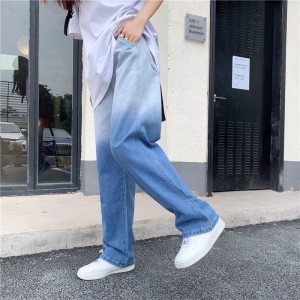 [ORDER-CÓ BIG SIZE] Quần bò jeans ống rộng loang màu ombre phối màu đậm nhạt Ulzzang hiphop siêu chất ❤️