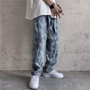 [ORDER-CÓ BIG SIZE] Quần bò jeans ống rộng thiết kế màu mosaic trendy Ulzzang oversize siêu chất ❤️