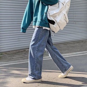 [SẴN 1 SỐ SIZE+ẢNH THẬT-CÓ BIG SIZE] Quần bò jeans ống rộng nam oversize Ulzzang xanh - đen siêu chất ✅