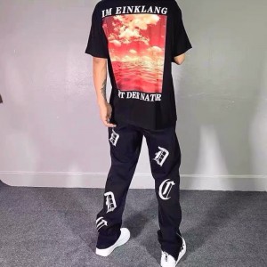 [ORDER-CÓ BIG SIZE+ẢNH THẬT] Quần bò jeans ống rộng thêu chữ CH dáng dài xẻ vạt zipper kéo khoá hiphop Ulzzang siêu chất