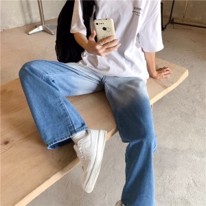 [ORDER-CÓ BIG SIZE] Quần bò jeans ống rộng loang màu ombre phối màu đậm nhạt Ulzzang hiphop siêu chất ❤️