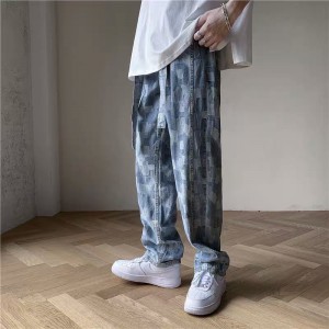 [ORDER-CÓ BIG SIZE] Quần bò jeans ống rộng thiết kế màu mosaic trendy Ulzzang oversize siêu chất ❤️