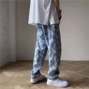 [ORDER-CÓ BIG SIZE] Quần bò jeans ống rộng thiết kế màu mosaic trendy Ulzzang oversize siêu chất ❤️