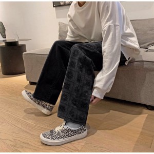 [SẴN 1 SỐ SIZE-CÓ BIG SIZE] Quần bò jeans ống rộng hoạ tiết sườn phối màu đậm nhạt Ulzzang unisex nam nữ siêu chất ❤️