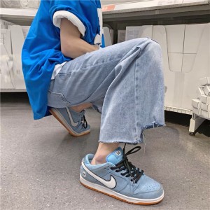 [ORDER+ẢNH THẬT-CÓ BIG SIZE] Quần bò jeans ống rộng rách gối tua rua màu xanh nhạt cách điệu Ulzzang hiphop siêu chất ❤️