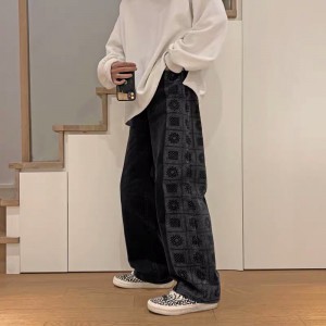 [SẴN 1 SỐ SIZE-CÓ BIG SIZE] Quần bò jeans ống rộng hoạ tiết sườn phối màu đậm nhạt Ulzzang unisex nam nữ siêu chất ❤️