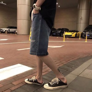 [ORDER-CÓ BIG SIZE] Quần short đùi jeans ống rộng in chữ rách oversize Ulzzang siêu chất ❤️