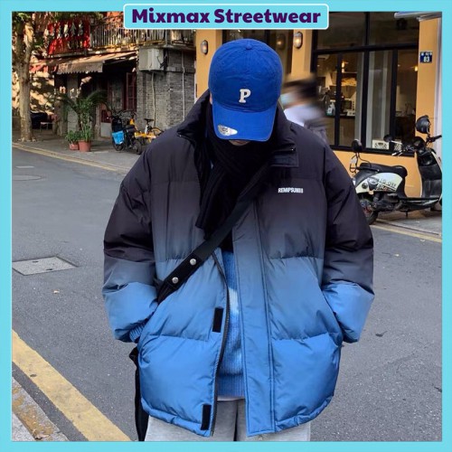 [ORDER+ẢNH THẬT] Áo khoác phao ombre phối màu loang đậm nhạt Ulzzang hiphop oversize siêu ấm siêu chất ❤️