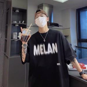 [ORDER] Áo thun tee in chữ Melan kiểu nhoè form rộng Ulzzang oversize unisex siêu chất ❤️