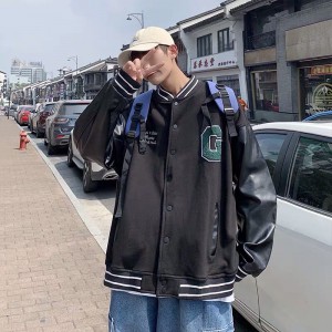 [ORDER+ẢNH THẬT] Áo khoác varsity jacket bóng chày nam dáng rộng chất dạ mix da huy hiệu Ulzzang siêu chất ❤️