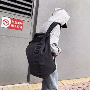 [ORDER+ẢNH THẬT] Balo canvas unisex cỡ lớn in chữ HAOLISHI unisex style Ulzzang Hàn Quốc đi học - đi phượt siêu chất ❤️