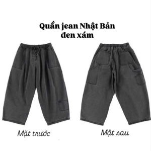 [SẴN HỎA TỐC+ẢNH THẬT-CÓ BIG SIZE] Quần bò jeans ống rộng nhiều túi cách điệu cạp chun oversize form rộng hiphop unisex