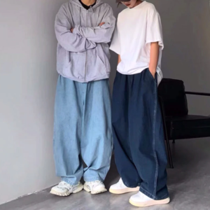 [SẴN 1 SỐ SIZE+ẢNH THẬT-CÓ BIG SIZE] Quần bò jeans ống siêu rộng oversize style Nhật Bản màu xanh trơn unisex hiphop