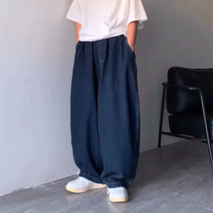 [SẴN 1 SỐ SIZE+ẢNH THẬT-CÓ BIG SIZE] Quần bò jeans ống siêu rộng oversize style Nhật Bản màu xanh trơn unisex hiphop